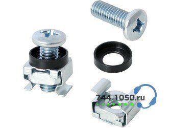 Комплект крепежа (винт M6, квадратная гайка, пластиковая шайба) GYDERS CNC-M6-12