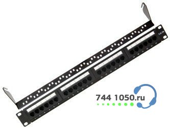 Патч панель 19" с задним органайзером, 1U, 24 порта RJ45 (8P8C), категория 5e, KRONE IDC SINELLS MFG-4651krone