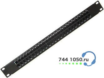 Патч-панель телефонная 19", 1U, 50 портов RJ45 8p4c, категория 3, DUL IDC SINELLS MFG-1531dual