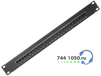 Патч-панель телефонная 19", 25 портов, RJ-45, категория 3 DUAL IDC SINELLS MFG-5531dual
