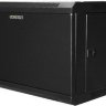 Шкаф настенный 19 дюймов 6U 600х350х368 GYDERS GDR-66035BM, металлическая дверь черный