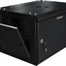 Шкаф настенный 19 дюймов 6U 600х350х368 GYDERS GDR-66035BM, металлическая дверь черный