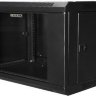 Шкаф настенный 19" 12U 600х600х635 GYDERS GDR-126035B, стеклянная дверь черный