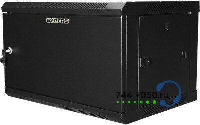 Шкаф настенный 19" 18U 600х450х903 GYDERS GDR-186045BM, металлическая дверь черный