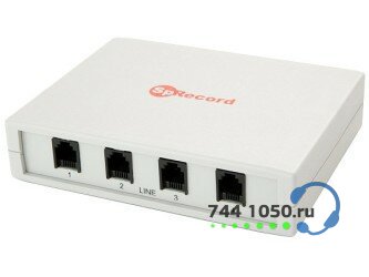 SpRecord A4 система записи телефонных разговоров на компьютер 4 канала