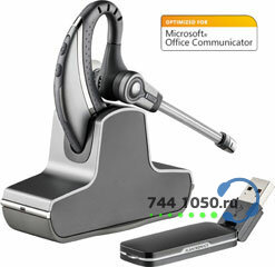 Plantronics W430/A-M, Savi, беспроводная гарнитура PL-W430/A-M для компьютера (DECT), MOC, Lync