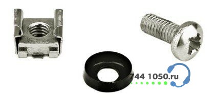 Комплект крепежа 19" (винт, шайба, гайка) GYDERS CNC-M6-12