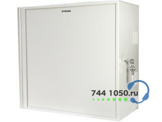 Настенный шкаф 19 15U 600х600х769 мм GYDERS GDR-156060GA, металлическая дверь серый