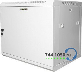 Шкаф 19 дюймов настенный 12U 600x350x635 GYDERS GDR-126035GM, металлическая дверь серый