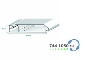 Кабельный плинтус 110х20 с 2-мя перегородками Efapel 10100 CBR (метр)