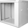 Настенный шкаф 19" 12U 600х350х635 GYDERS GDR-126035G, стеклянная дверь серый