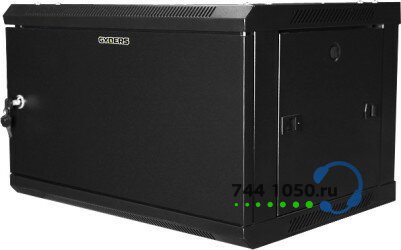 Шкаф 19" 12U 600х600х635 настенный GYDERS GDR-126035BM, металлическая дверь черный