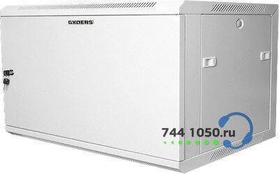 Шкаф настенный 19 15U 600х600х769 GYDERS GDR-156060GM, металлическая дверь серый
